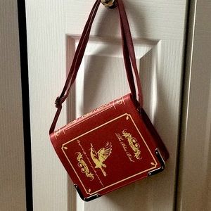 NWOT Red novelty book purse